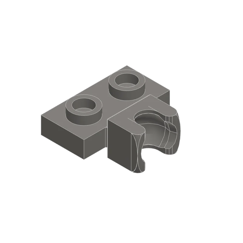 10PCS 14704 1X2 with Tow Ball Socket on Side Block Moc Compatible with Brick DIY Children's Toy Assembly