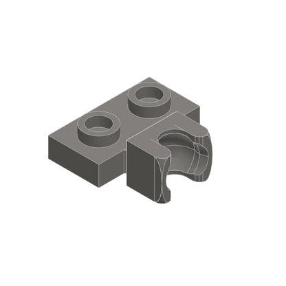 10PCS 14704 1X2 with Tow Ball Socket on Side Block Moc Compatible with Brick DIY Children's Toy Assembly