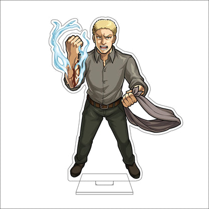 16CM Anime Attack on Titan Cosplay Acrylic Figure Stand Plate Jean Kirstein Hange Zoe Rivaille Ackerman Ornaments Gifts