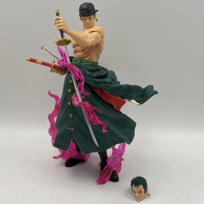 23cm/9in Anime ONE PIECE Figure Roronoa Zoro Action Figures Pvc Collection Model Toys for Gifts