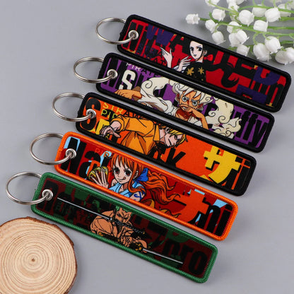 One Piece Straw Hat Keychain