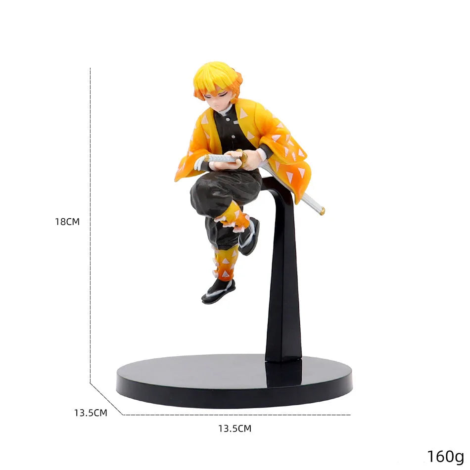 Anime Demon Slayer Kamado Tanjirou Zenitsu Figure Toys Kimetsu no Yaiba Nezuko Kamado Uzui Tengen PVC Figurine Model Dolls Gifts