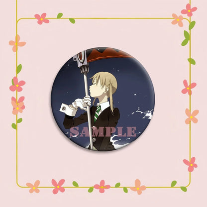 Anime Soul Eater Pins Round Creative Cartoon Badges