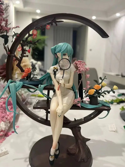 25cm Hatsune Miku Anime Figure Cheongsam Miku Ancient Customs Statue