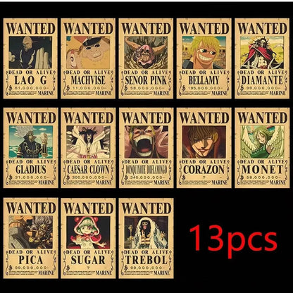 One Piece Luffy Wanted Poster