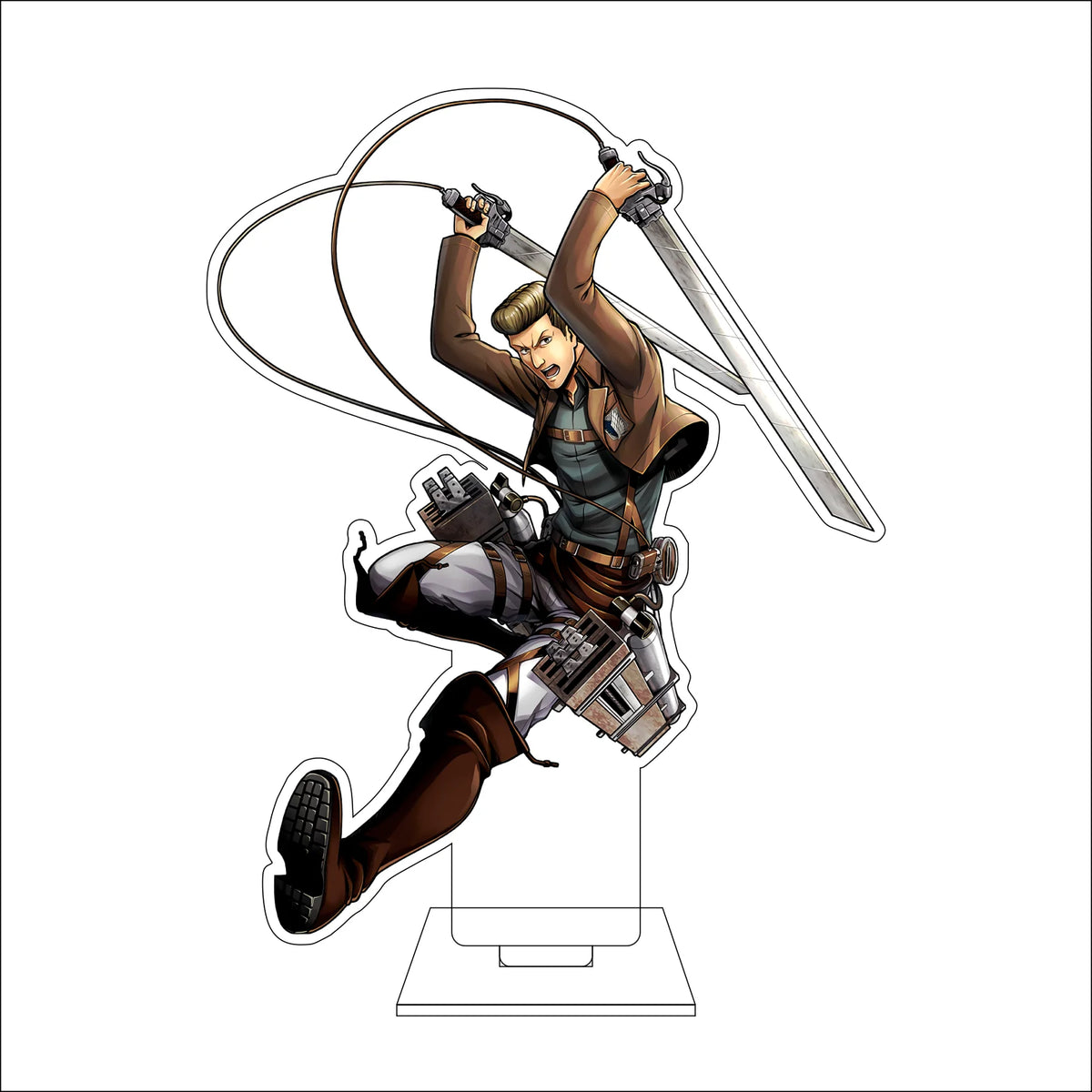 16CM Anime Attack on Titan Cosplay Acrylic Figure Stand Plate Jean Kirstein Hange Zoe Rivaille Ackerman Ornaments Gifts