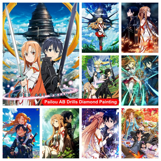 Sword Art Online Asuna Kirito Diamond Painting