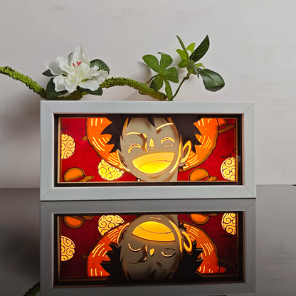 Anime Paper Carved LED Lamp