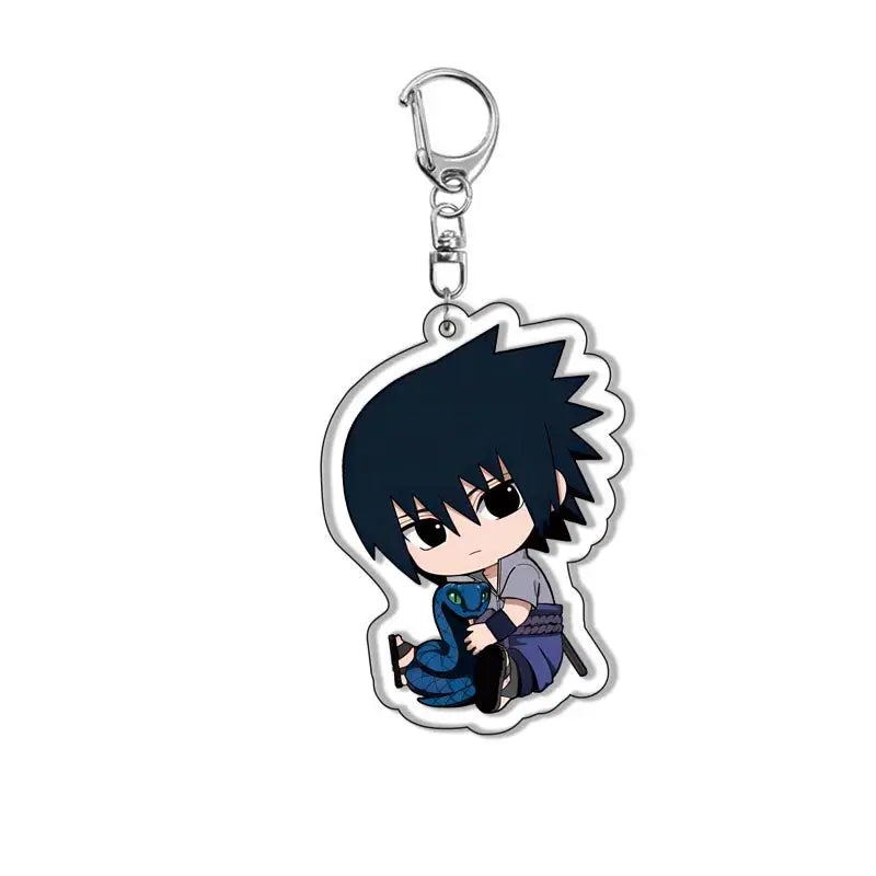 Naruto Shippuden Anime Acrylic Backpack Keychain Pendant Cosplay Accessory Uzumaki Naruto Figure Collectible Gift for Fans
