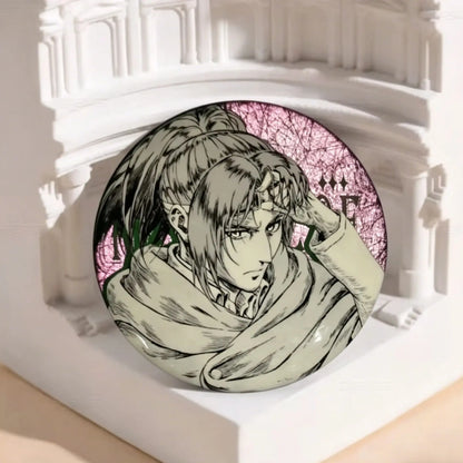"Attack on Titan" peripheral doujin Valley "Levi Allen Mikasa Hanji" Bar badge self-made brooch Accessorie Pin