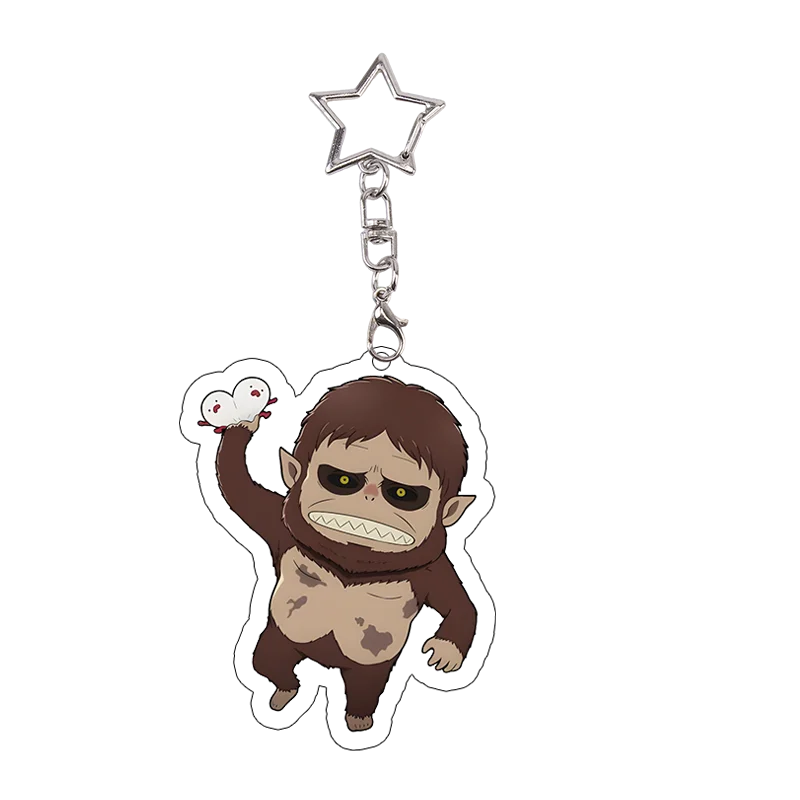 26pcs Attack on Titan Acrylic Keychain Mikasa Annie Levi Chibi Keyring Key Accessories Pendant Collect Reiner Birthday Gift