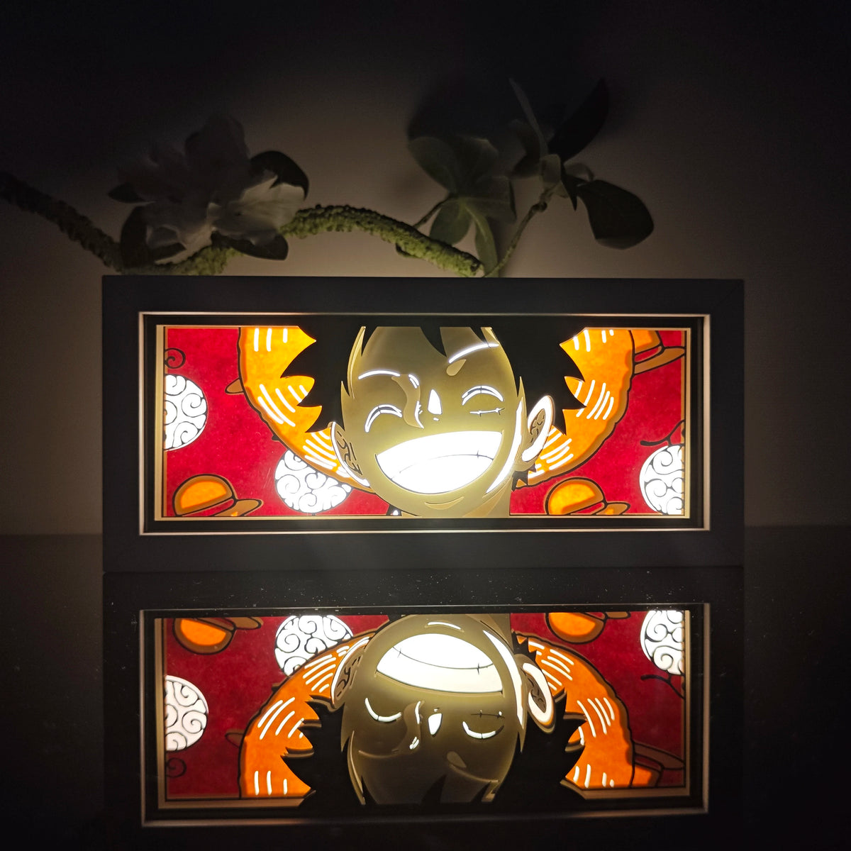 Anime Paper Carved LED Lamp