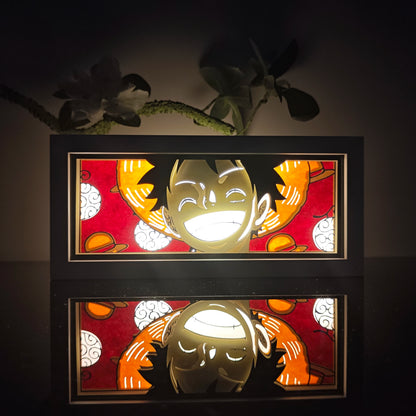 Anime Paper Carved LED Lamp