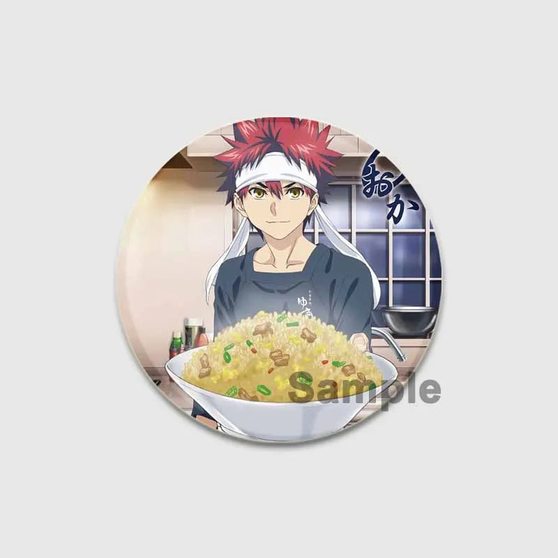 Food Wars Soma Tinplate Pins