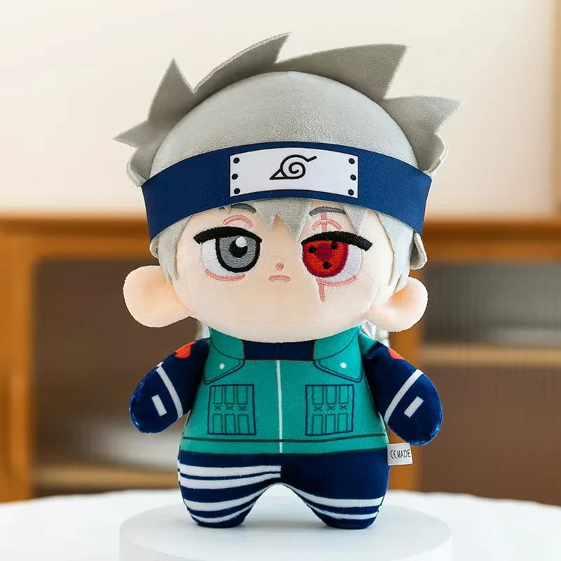 2026 Naruto Anime Plush Toys Cute Sasuke Sakura Plushie Kawaii Kakashi Soft Stuff  Room Decor For Fans Birthday Gift