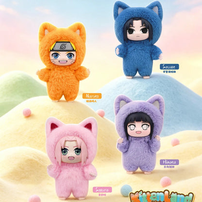 2026 New Presale Eaki Naruto Kittenland Series Blind Box Collectible Anime Figure Trendy Toys Peripheral Pendant Ornament Gifts