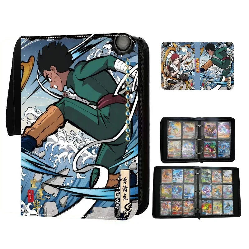 Anime NARUTO 400pcs/900pcs Card Album Book Collection Card Zipper Game Cards Sasuke Sakura Kakashi Binder Holder kids toy Gift