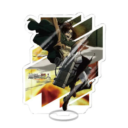 Attack On Titan Armin Arlert Eren Yeager Mikasa Anime Acrylic Figure Display Stand Model Plate Keychain Friends Girl Gift School