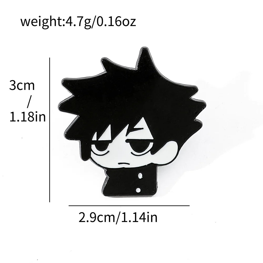 Gojo Satoru Cats Enamel Pin Kawaii Anime Role Eye Mask Cute Manga Brooches Badge Jujutsu Kaisen Anime Accessories For Backpack