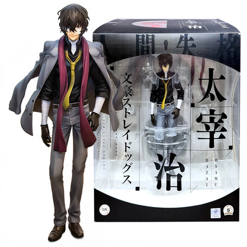 24CM Anime Bungou Stray Dogs Dazai Osamu Figure 1/8 Detachable Jacket