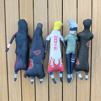 26cm NARUTOs Plush Toy Kakashi Anime Cosplay Keychain Cotton Doll Slender Twistable Shape Room Abstract Model Decoration Gift