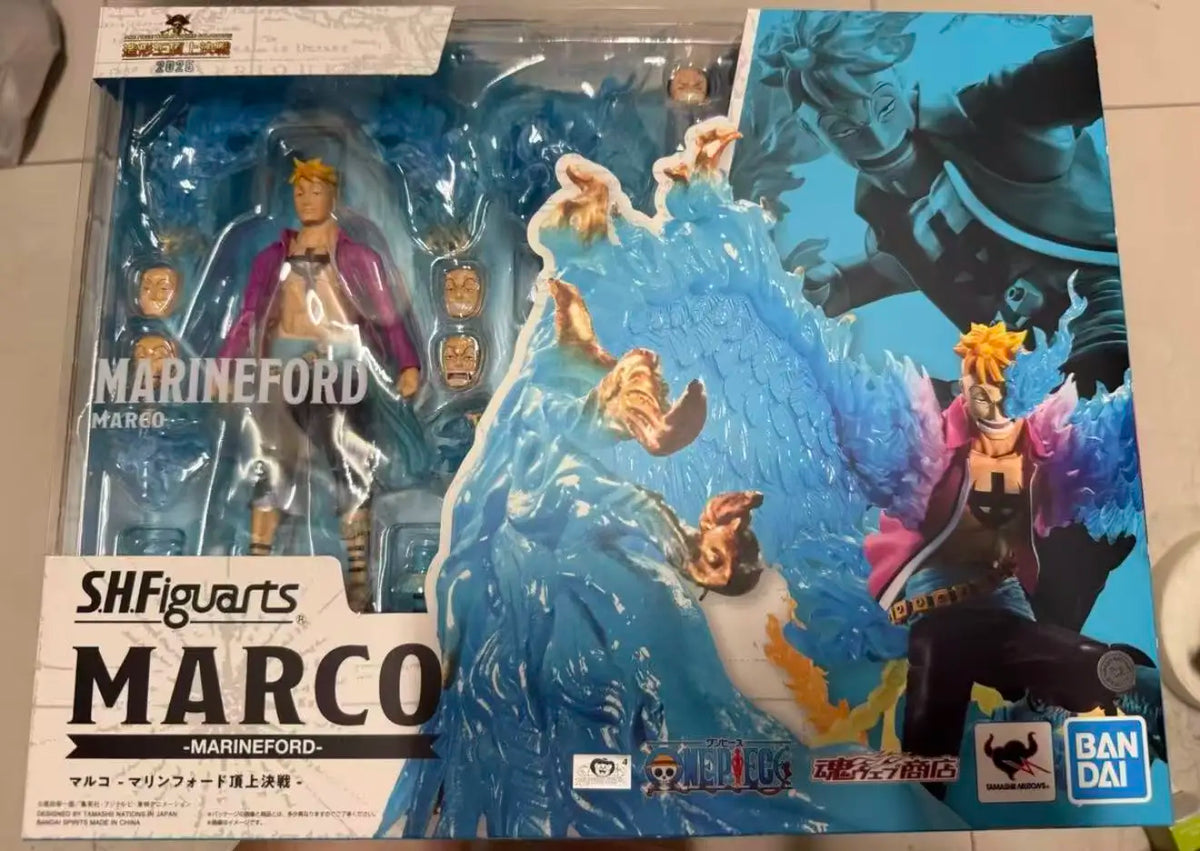 Bandai S.H.Figuarts One Piece Marco The Top War Edition Poseable Action Figure Collectible