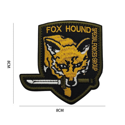Metal Gear Solid MGS 5 Diamond Dogs Special Force Group Ghost Embroidered Patch Stripes sticker for clothing Patches