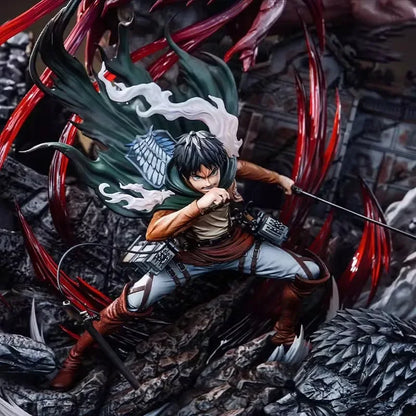 Attack on Titan Mystery Box Shingeki no Kyojin Anime Figures Set Eren Mikasa Levi Action Figure Collectible Desktop Decor Gift