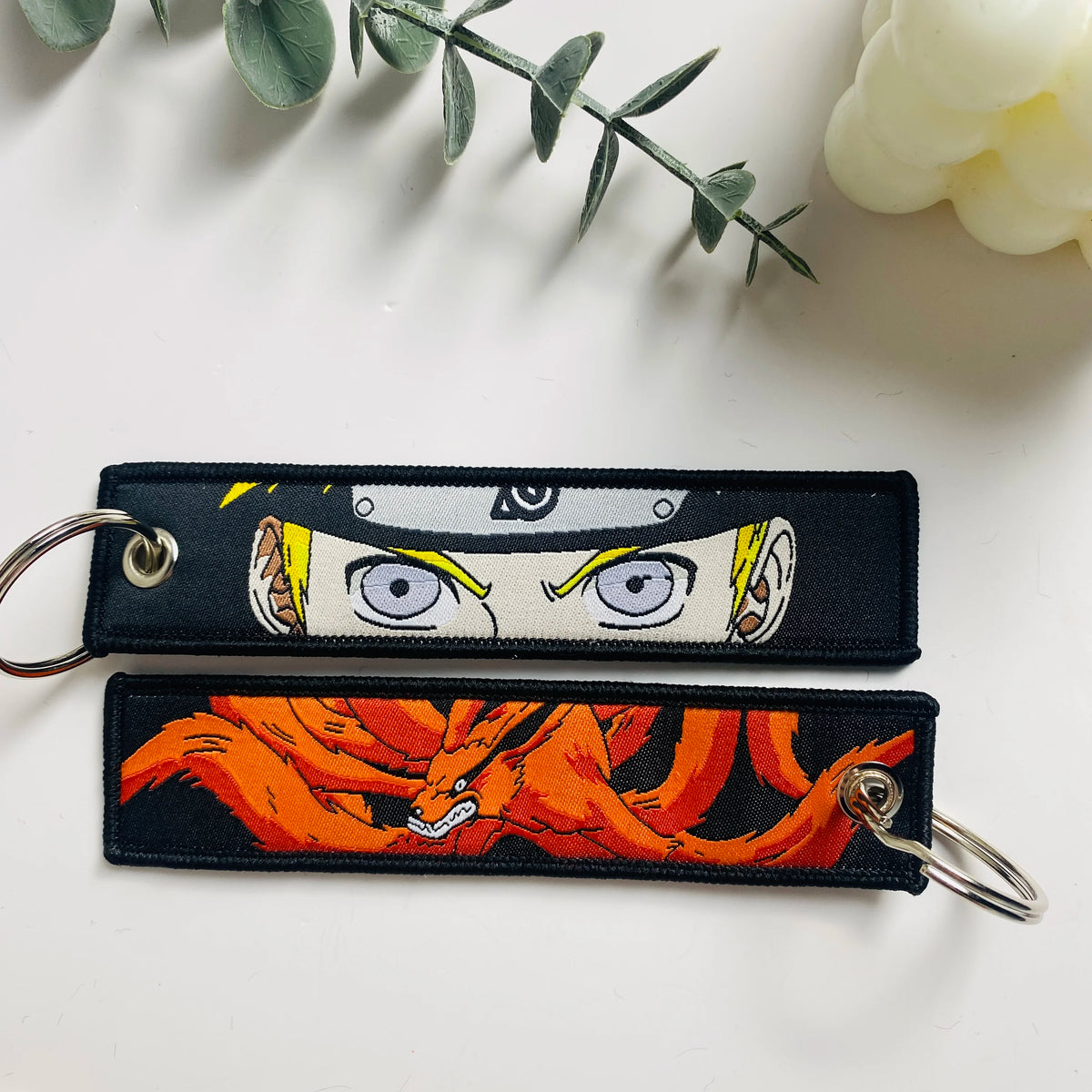 Anime Character Embroidered Keychain