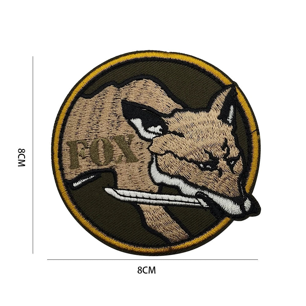 Metal Gear Solid MGS 5 Diamond Dogs Special Force Group Ghost Embroidered Patch Stripes sticker for clothing Patches