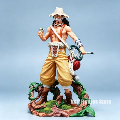 25cm/9.84in Anime One Piece Figure Usopp Action Figures Pvc Statue Desktop Ornamen Collection Model Toys Gifts