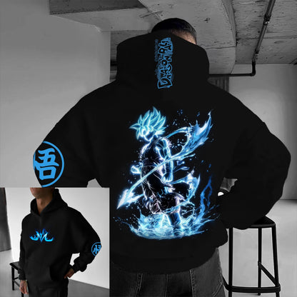 Dragon Ball Hip Hop Large Hoodie 2026 Men's and Women's Autumn/Winter New Anime Printed Casual Loose Parent Child Hoodie Top