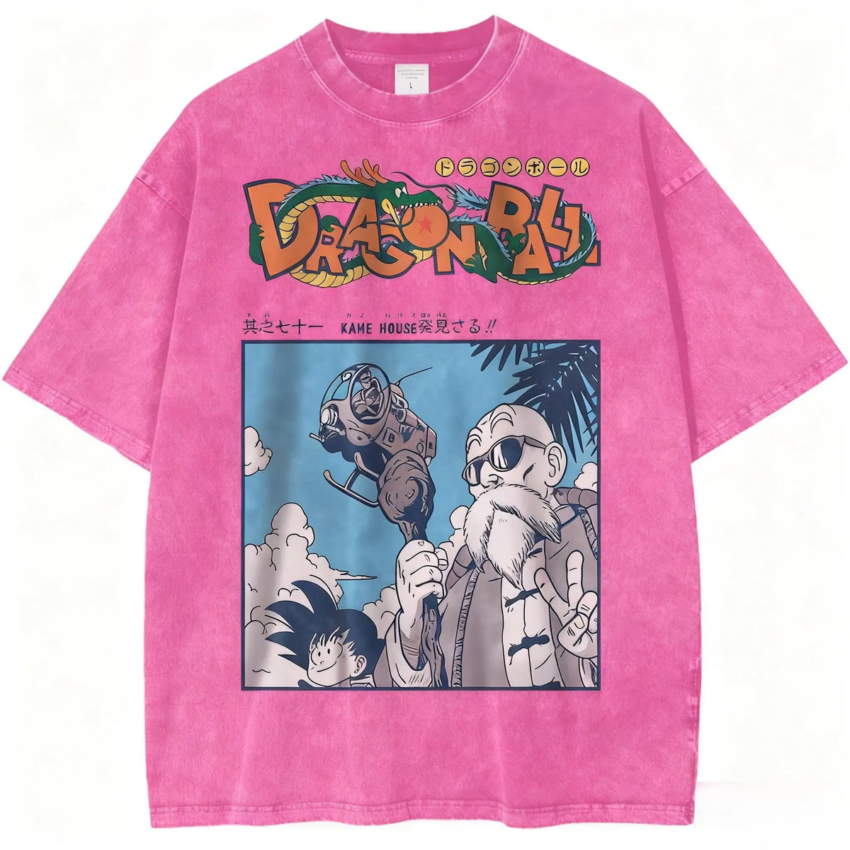 Dragon Ball Vintage Wash Graphic T Shirt Men Anime Print Women Short Sleeve Tee New Summer Casual Tops Streetwear Harajuku Y2k
