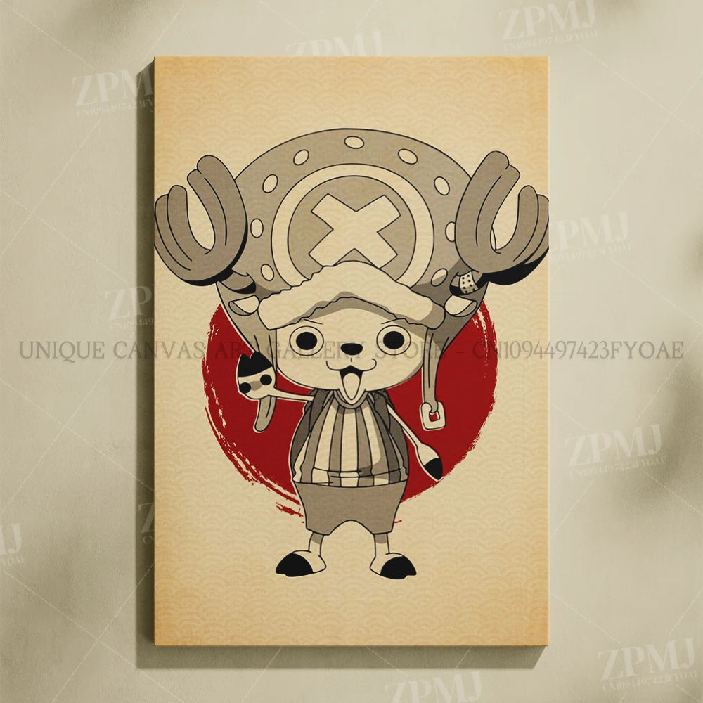 One Piece Monkey D. Luffy Canvas Poster