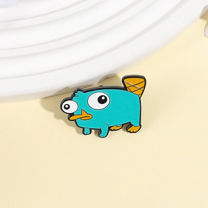 Perry The Platypus Enamel Brooch