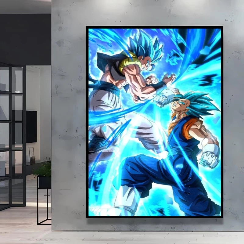 Classic Anime Canvas Printing Posters Dragon Ball Goku Vegeta HD Prints kids Gifts Aesthetic Poster Room wall Decor Pictures