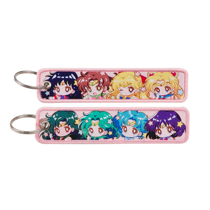 Anime Character Embroidery Keychain