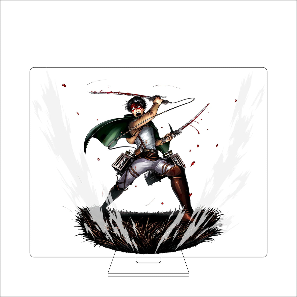 16CM Anime Attack on Titan Cosplay Acrylic Figure Stand Plate Armin Arlert Eren Jaeger Mikasa·Ackerman Ornaments Gifts