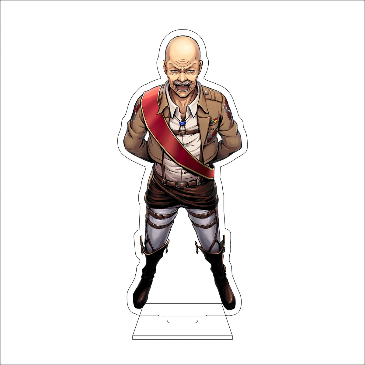16CM Anime Attack on Titan Cosplay Acrylic Figure Stand Plate Eldo Gin Floch Forster Ornaments Gifts