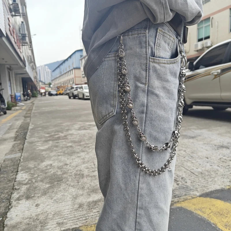 Punk Skull Pants Chain