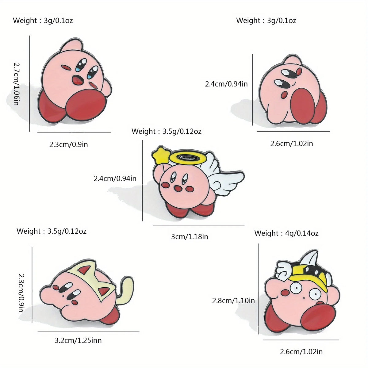 Kirby Elf Enamel Pin