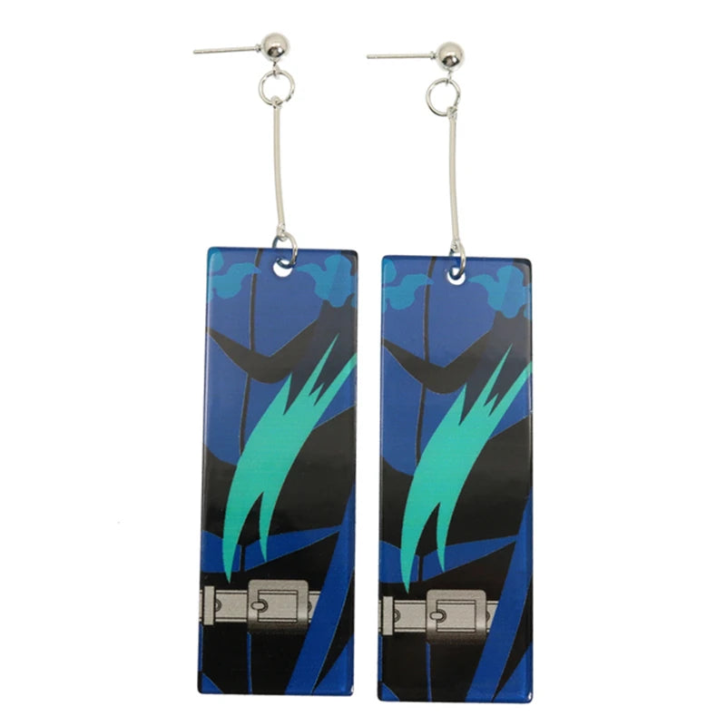 Demon Slayer Tanjiro Hanafuda Earrings