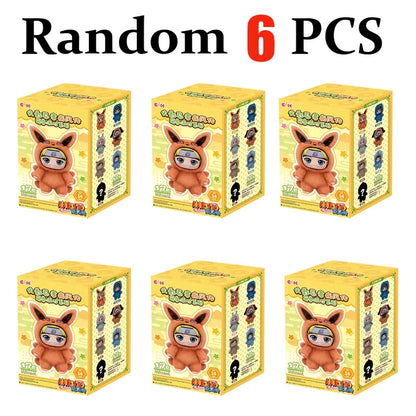 In Stock TOP TOY Naruto EAKI Cute Beast Party Sasuke Vinyl Cute Plush Blind Box Figure Pendant Gift