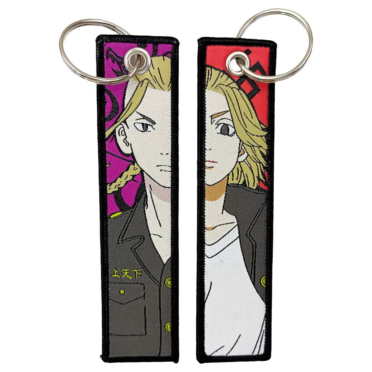 Anime Girls Embroidery Keychain