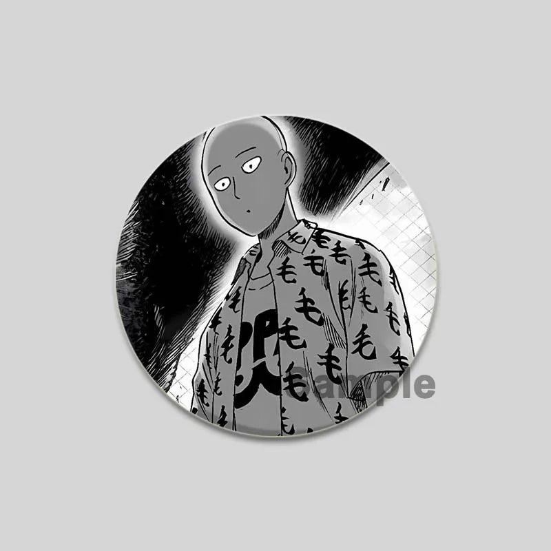 One Punch Man Saitama Brooch