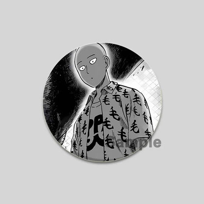 One Punch Man Saitama Brooch
