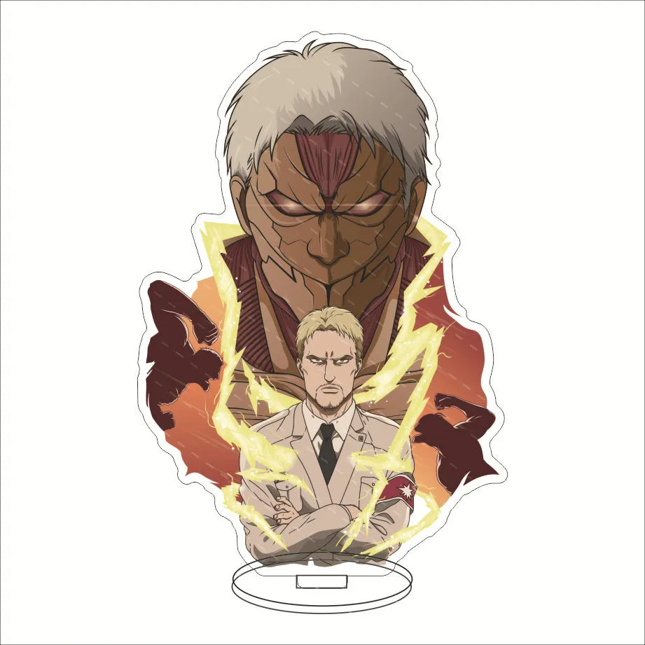 16CM Anime Acrylic Stand‌ Attack on Titan Eren Jaeger Mikasa Ackerman Armin Arlert Connie Springer Cos Figure Ornaments Gifts