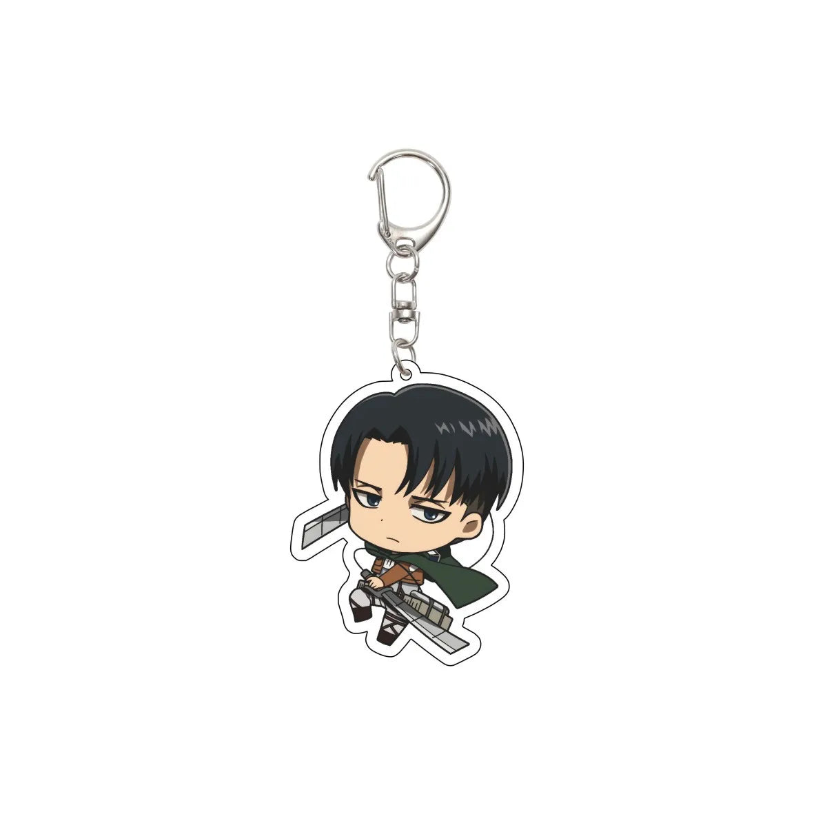 55MM Anime Attack on Titan Keychain Eren Jaeger Eren Jaeger Mikasa Ackerman Armin Arlert Hange Zoë Keychain Christmas Gifts
