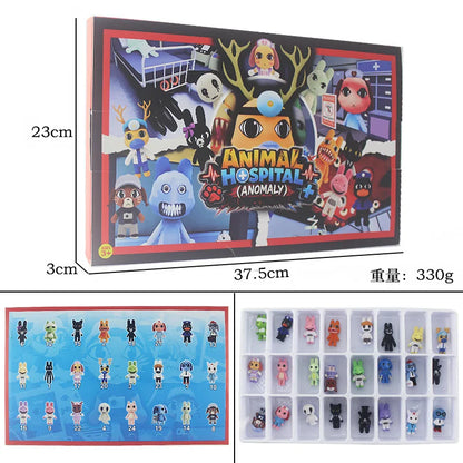 New Cartoon Anime 3.5-5cm Horror Animal Hospital Q-version Figurine Surprise Box Toy Halloween Cosplay Accessories Xmas Gift
