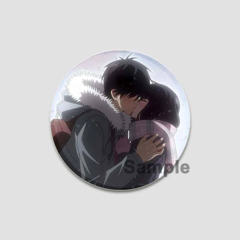 Kimi Ni Todoke Tinplate Pin Round Cartoon Snap-in Brooches
